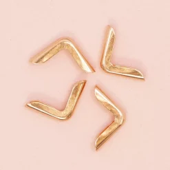 Outlet 4 Esquineras Metálicas Mini Rose Gold Herrajes