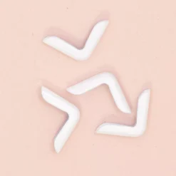 New 4 Esquineras Metálicas Mini White Herrajes