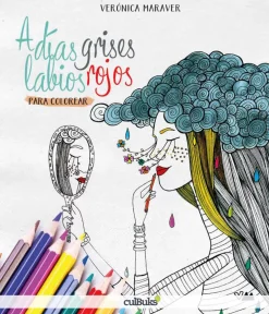 A días grises, labios rojos para colorear Colorear