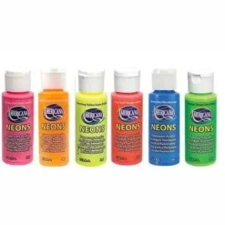 New Acrílico Americana Neón 59ml Pinturas Acrílicas