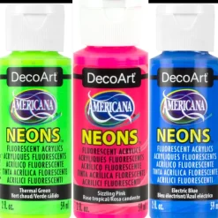 New Acrílico Americana Neón 59ml Pinturas Acrílicas