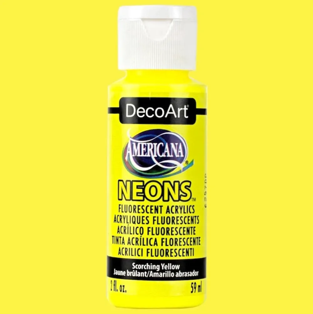 New Acrílico Americana Neón 59ml Pinturas Acrílicas