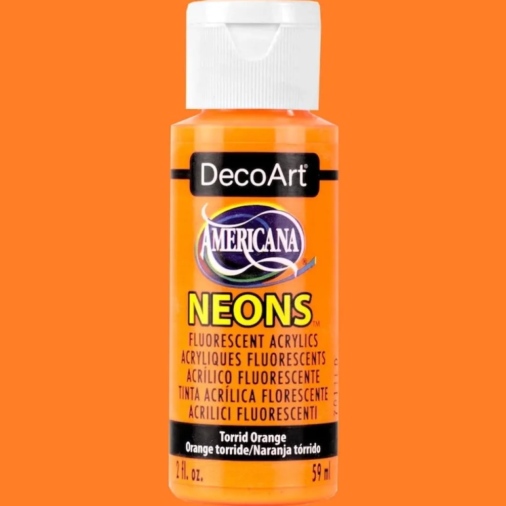 New Acrílico Americana Neón 59ml Pinturas Acrílicas
