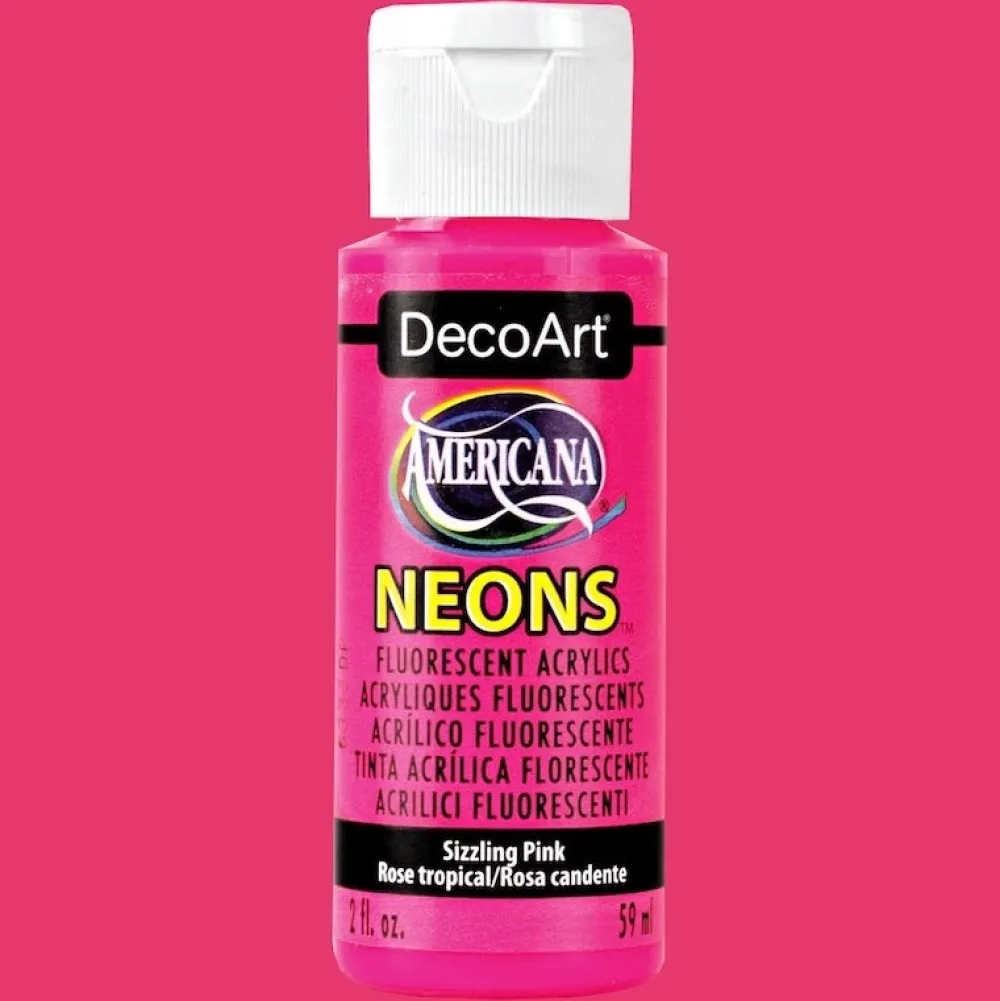 New Acrílico Americana Neón 59ml Pinturas Acrílicas