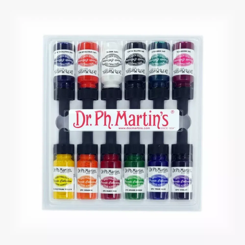 Clearance Acrílico Líquido Spectralite Private Collection #01 0.5 oz Dr. Ph. Martin's Pinturas Acrílicas