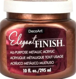 New Acrílico Metálico Elegant Finish 295ml Pinturas Acrílicas|Doraduras