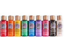 Clearance Acrílico purpurina sobre vidrio Americana Crystal Gloss Enamels Glitter 59ml Pinturas De Vidrio Y Cerámica