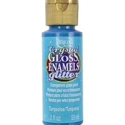 Clearance Acrílico purpurina sobre vidrio Americana Crystal Gloss Enamels Glitter 59ml Pinturas De Vidrio Y Cerámica