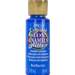 Clearance Acrílico purpurina sobre vidrio Americana Crystal Gloss Enamels Glitter 59ml Pinturas De Vidrio Y Cerámica