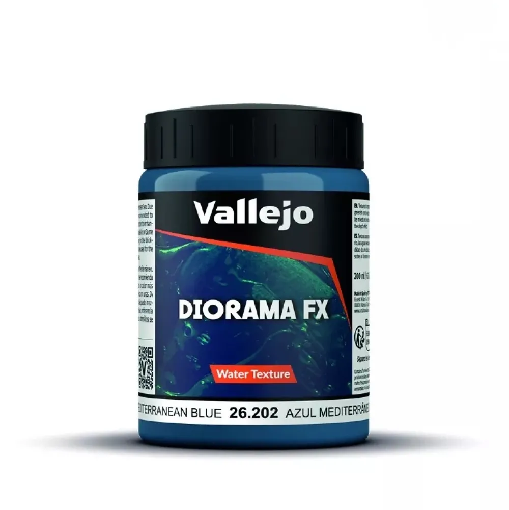 Discount Acrílico Textura 202 Azul Mediterráneo Diorama FX 200ml Maquetas Y Modelismo