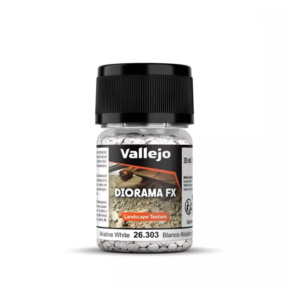 Hot Acrílico Textura 303 Blanco Alcalino 2-5mm Diorama FX 35ml Pinturas Acrílicas|Pinturas Para Maquetas Y Modelismo