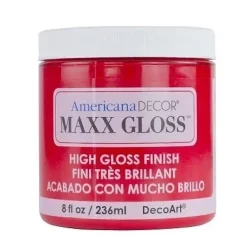 New Acrílico ultra brillante Americana Decor Maxx Gloss 236ml Pinturas Chalk Paint
