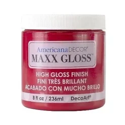 New Acrílico ultra brillante Americana Decor Maxx Gloss 236ml Pinturas Chalk Paint