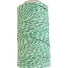 New Algodón Encerado para Scrapbooking Blanco y Verde 140m Bisutería