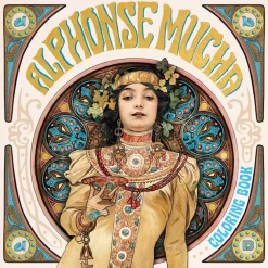 New Alphonse Mucha Coloring Book Colorear