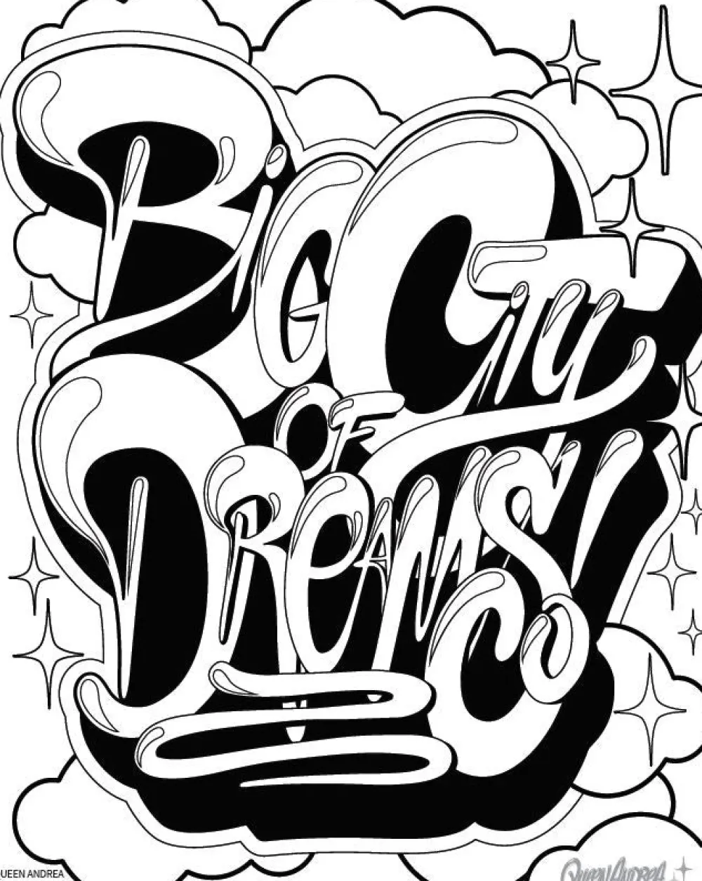 Online American Graffiti Coloring Book Colorear