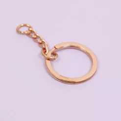 Clearance Anilla de llavero con cadena Rose Gold Bisutería