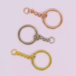 Clearance Anilla de llavero con cadena Rose Gold Bisutería