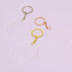 Clearance Anilla de llavero con cadena Rose Gold Bisutería