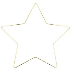 Clearance Anilla de metal Estrella Dorada 28cm Labores Y Macramé