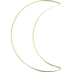 Discount Anilla de metal Luna Dorada 25cm Labores Y Macramé