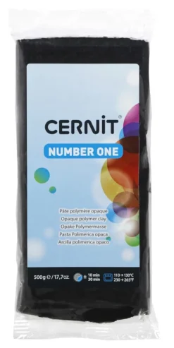 Sale Arcilla polimérica Number One Negro 500g Pastas Moldeables