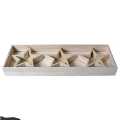 Clearance Bandeja con Estrellas de Madera Maderas