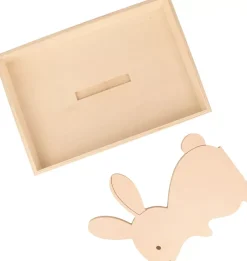 Clearance Bandeja de Madera con Conejo Les Poulettes Maderas
