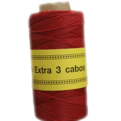 Clearance Bobina Lino Encerado 3 cabos Rojo 180m Bisutería|Macramé