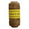 New Bobina Lino Encerado 3 cabos Marrón Claro 180m Bisutería|Macramé