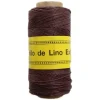 Clearance Bobina Lino Encerado 3 cabos Burdeos 180m Macramé|Bisutería