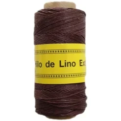 Clearance Bobina Lino Encerado 3 cabos Burdeos 180m Macramé|Bisutería