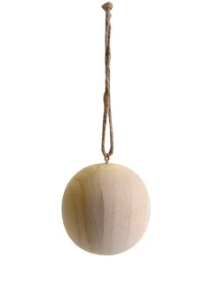 Discount Bola de Madera con Cordón 8cm Maderas