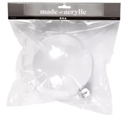 Discount Bola de Navidad Transparente 16cm Porexpán, Celulosa Y Plástico