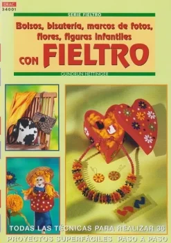 New Bolsos, bisutería, marcos de fotos, flores, figuras infantiles con Fieltro 34001 Labores Y Macramé|Abalorios