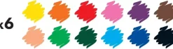 Outlet Bote 72 Ceras color Triwax + 2 sacapuntas Niños Niños Y Regalos