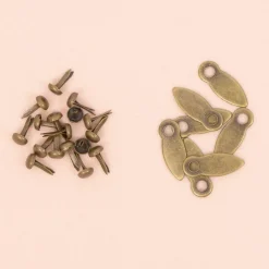 Online Brads y Botones de Giro Bronce Vintage Telas, Sedas Y Fieltro
