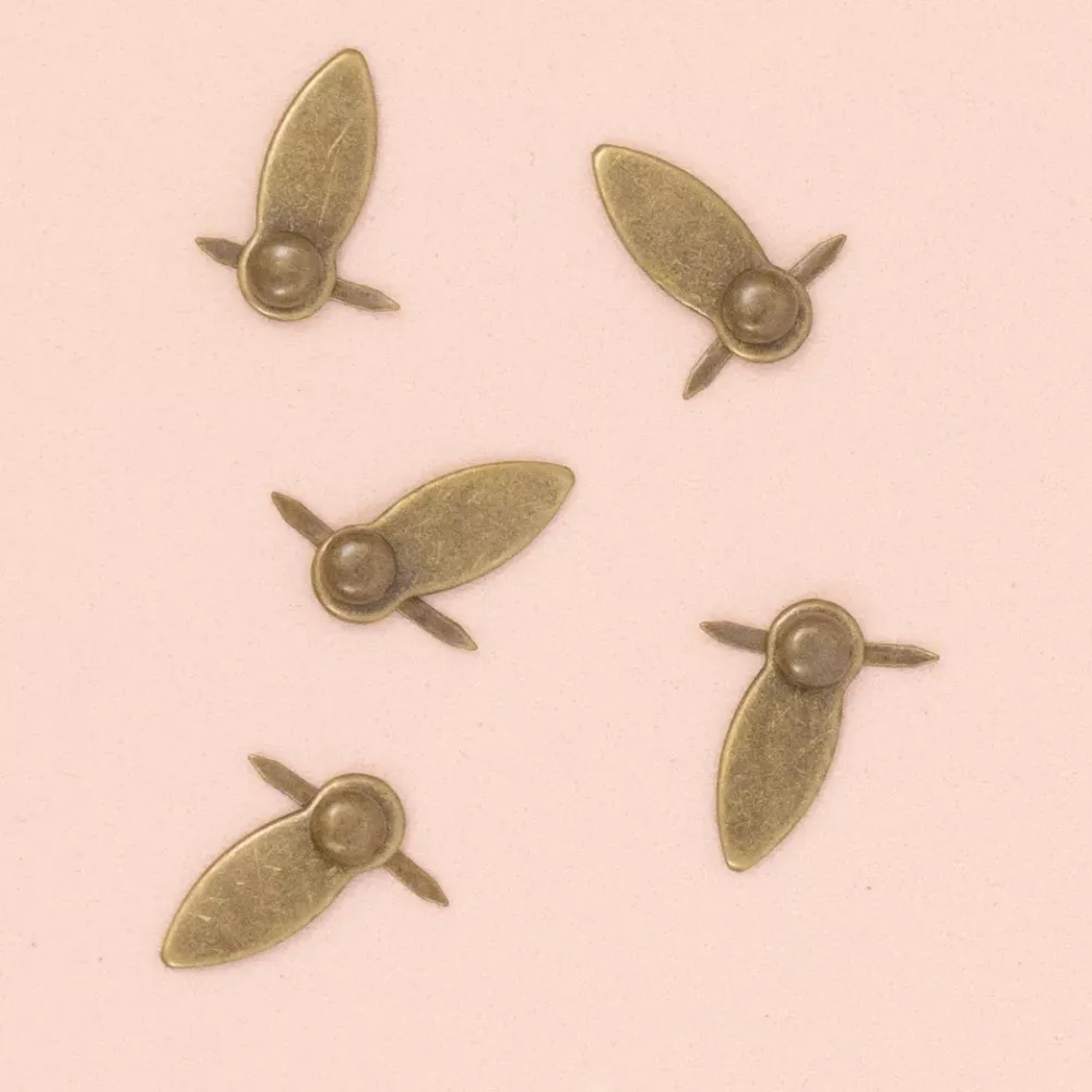 Online Brads y Botones de Giro Bronce Vintage Telas, Sedas Y Fieltro