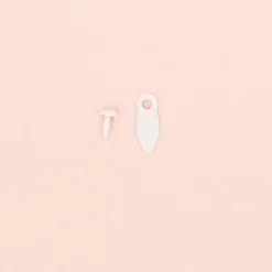 Hot Brads y Botones de Giro Blanco Telas, Sedas Y Fieltro