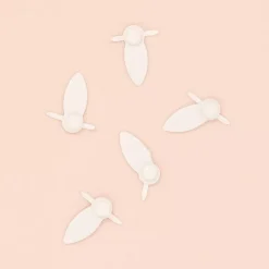 Hot Brads y Botones de Giro Blanco Telas, Sedas Y Fieltro