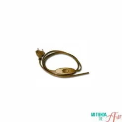 Online Cable, Interruptor y Enchufe dorado Lámparas