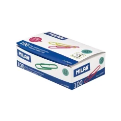 Outlet Caja 100 clips metálicos plastificados Infantil