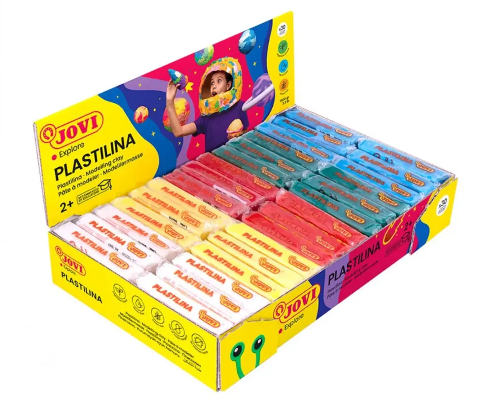 Discount Caja 30 Pastillas de Plastilinas Colores Básicos 50gr Niños Niños Y Regalos|Pastas Moldeables
