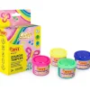 Caja 4 Temperas Glitter 55ml Niños Niños Y Regalos