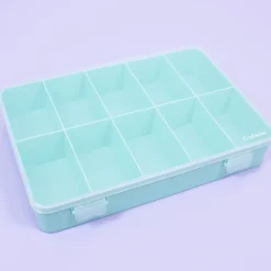 Outlet Caja con 10 Compartimentos Turquesa Organización
