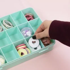 Discount Caja Con 17 Compartimentos Blanca Organización