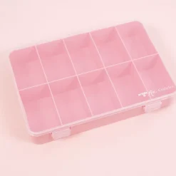Outlet Caja con 10 Compartimentos Rosa Organización