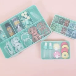 Outlet Caja con 10 Compartimentos Rosa Organización