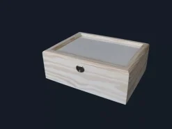 Online Caja con cristal pequeña Organización|Maderas