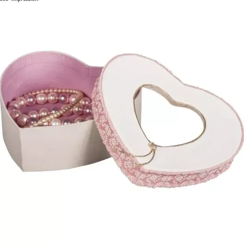 Clearance Caja Corazón con Ventana de Papel Maché Niños Niños Y Regalos|Cartón Y Papel Maché